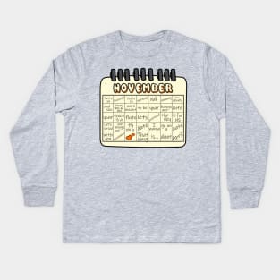 November (April's Song) Kids Long Sleeve T-Shirt